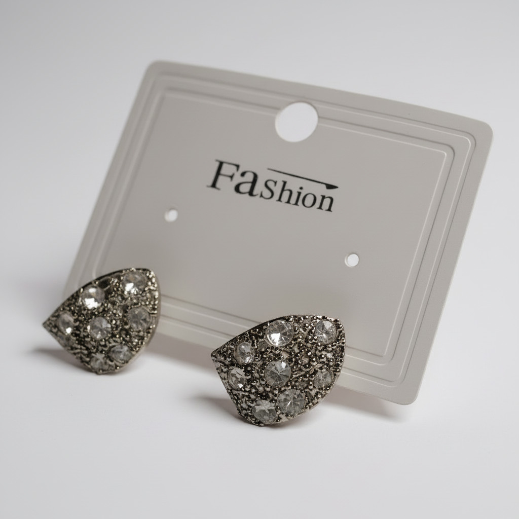 taşlı silver küpe